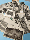 Lot cartes postales anciennes CPA divers lieux France vintage noir et blanc