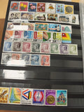 Lot timbres Luxembourg illustrés fleurs, animaux, architecture, d'occasion