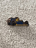 Pin's vintage Formule 1 elf bleu jaune, voiture F1 ancienne, racing (Ref 8)