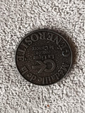 Médaille Générosité Ligue contre le Cancer ancienne, finition métal, vintage