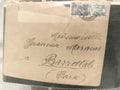 Lettre ancienne Corse Barretali, timbre RF oblitéré, philatélie France