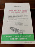 Brochure viticole ancienne 1955 L’arrachage volontaire rétro agriculture vignobl