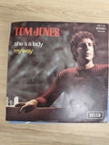 Vinyle 45T Tom Jones She's a Lady / My Way pochette illustrée DECCA Ref 1