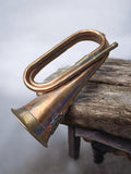 Ancien clairon militaire vintage cuivre légion étrangère collection armée déco