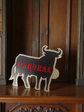 Autocollant ancien taureau Osborne vintage rétro déco publicité Espagne
