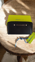 Portefeuille femme Versace Jeans noir zippé avec boîte et étiquette d?origine