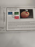 Feuillet CEF Conseil de l’Europe Strasbourg timbres 1985 “Une jeunesse un avenir