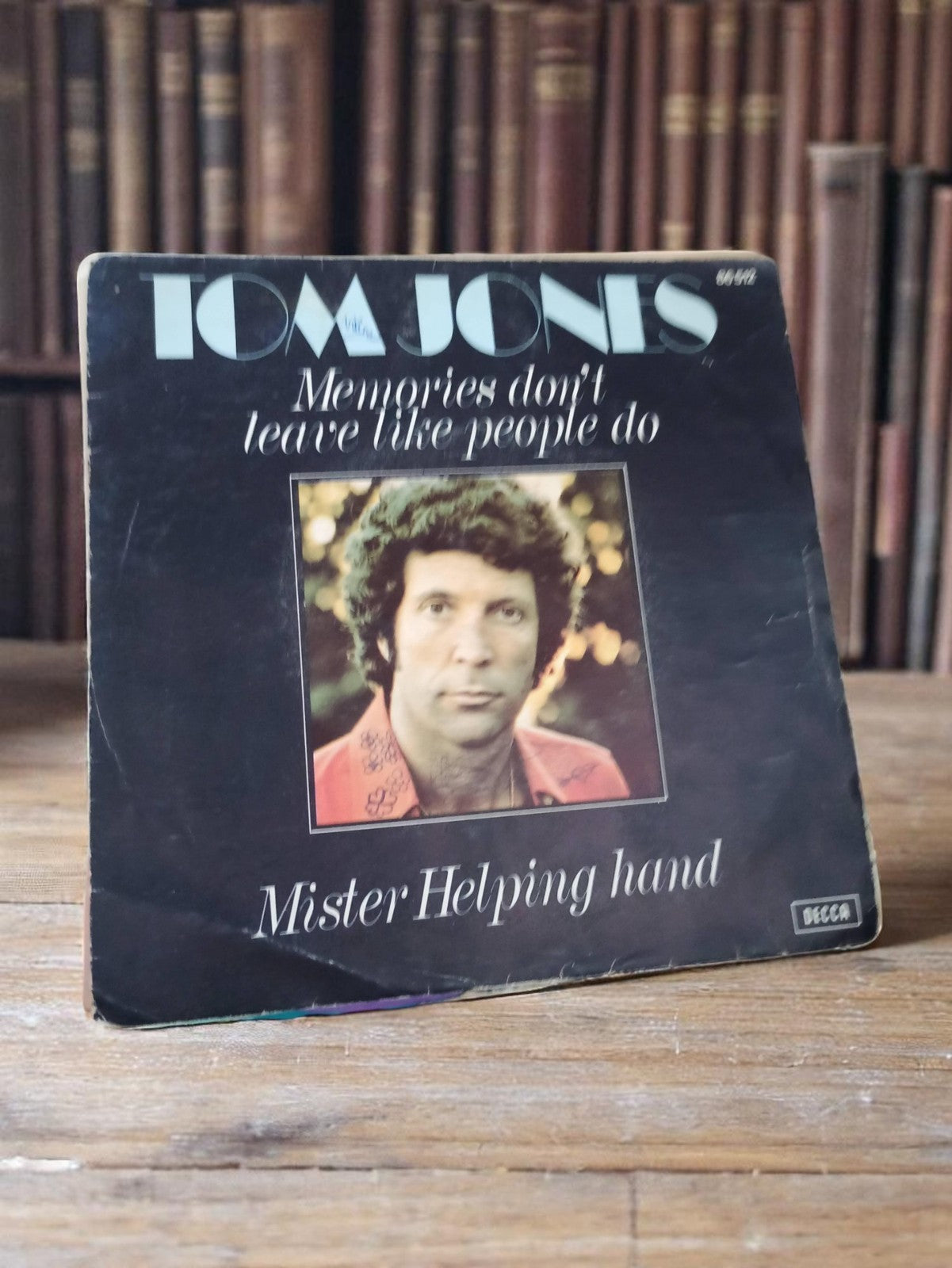 Vinyle 45 tours Tom Jones DECCA Memories Don't Leave rétro pochette d'origine