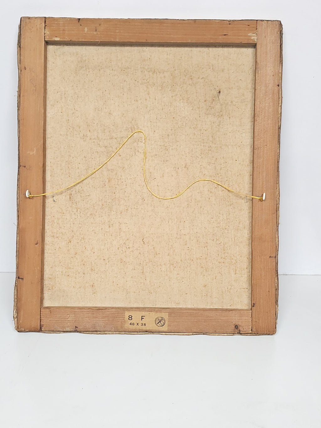 Ancien tableau vintage signé Bouby, peinture sur toile datée 1950, art rétro