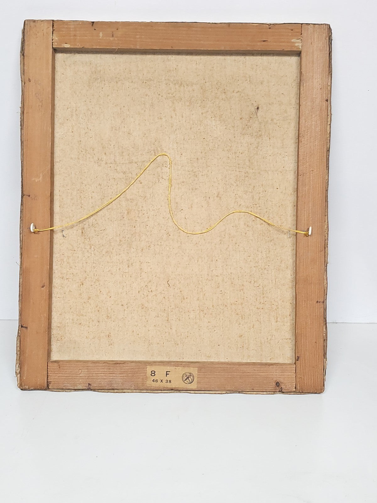 Ancien tableau vintage signé Bouby, peinture sur toile datée 1950, art rétro