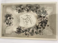 Carte postale ancienne Bonne Fête fleurs marguerites décor rétro CPA