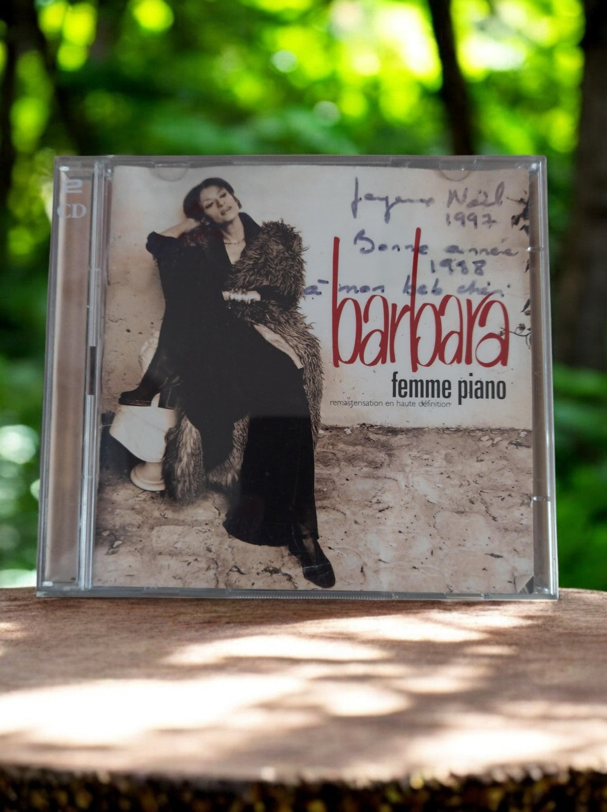 CD 2 disques Barbara Femme Piano édition vintage, pochette dédicacée