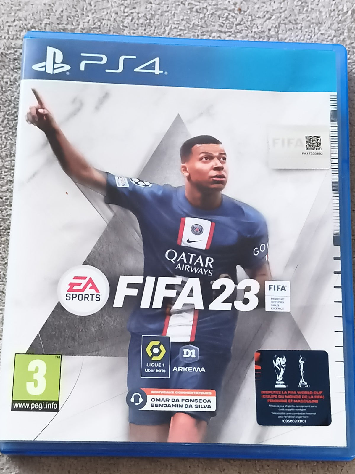 Jeu PS4 FIFA 23 PlayStation – EA Sports, Ligue 1, jaquette Mbappé