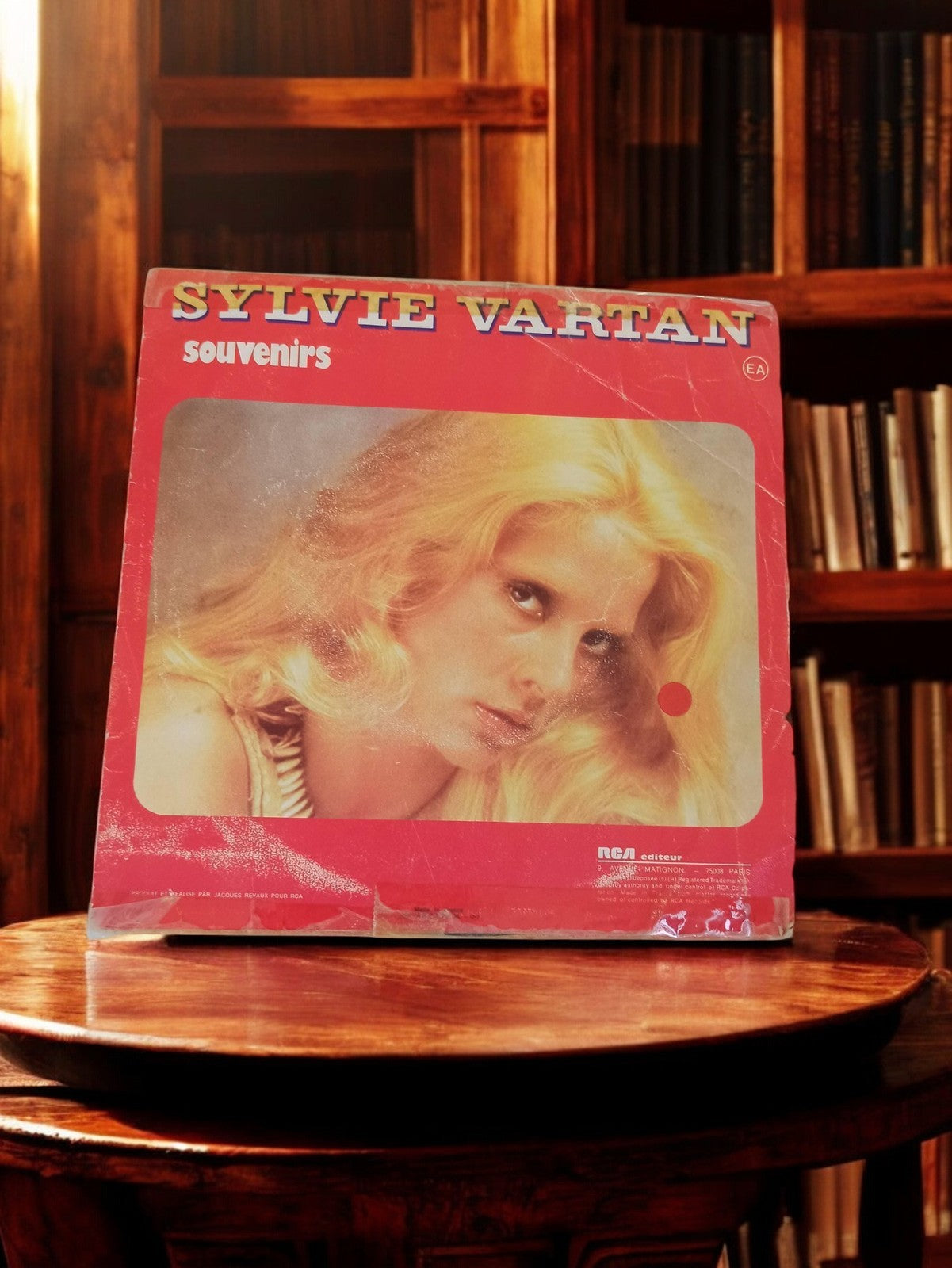 Disque vinyle ancien Sylvie Vartan souvenirs RCA rétro chanson française
