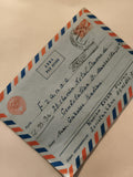 Lettre avion ancienne enveloppe Air Mail URSS France années 60 vintage