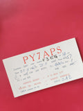 Carte radio QSL PY7APS Recife Brésil ondes courtes DX amateur recto imprimé