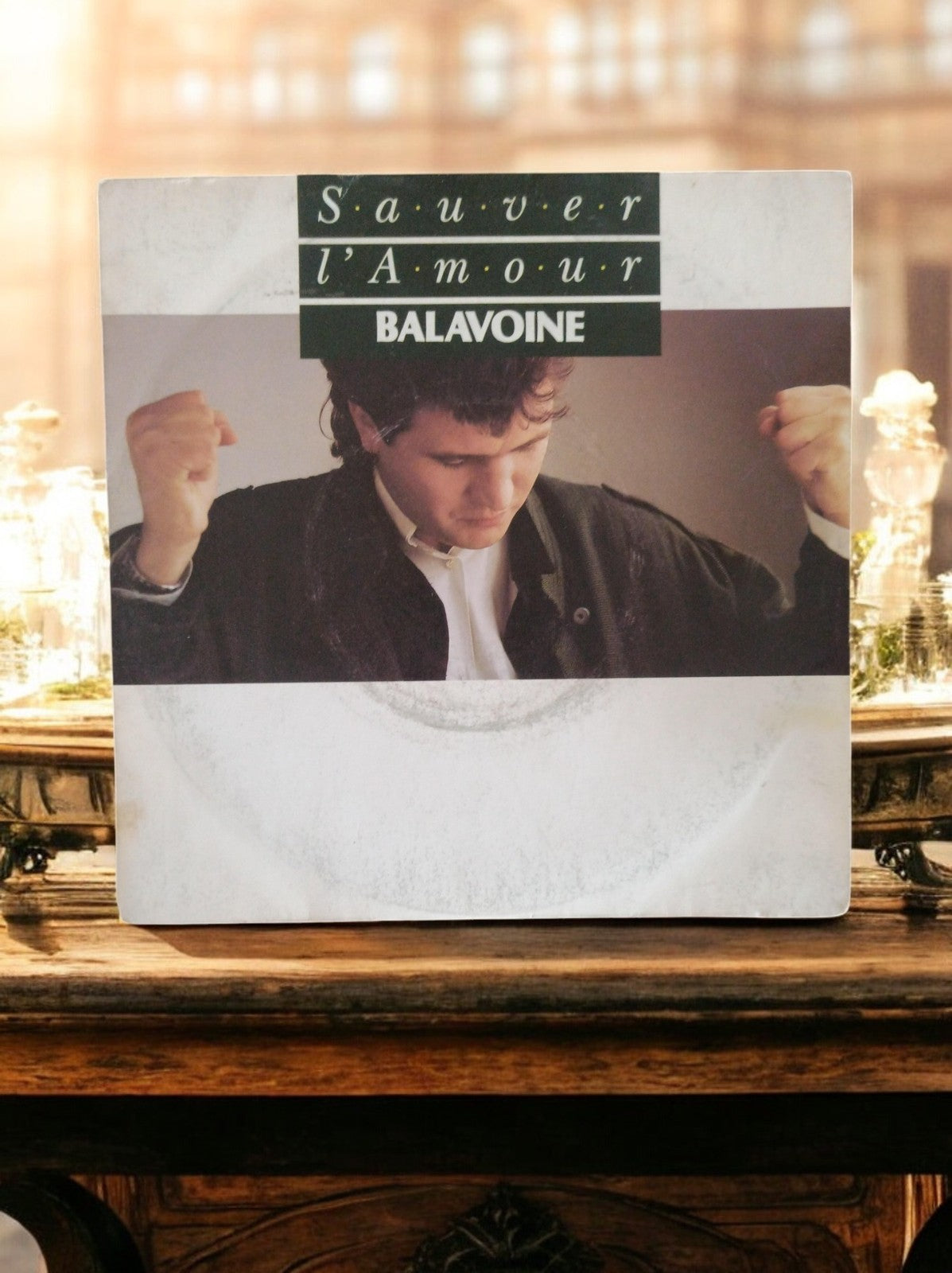 Vinyle 45T Balavoine Sauver l'Amour disque simple Musique Française pochette pho