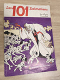 Vintage album Panini incomplet Les 101 Dalmatiens Disney couverture violette