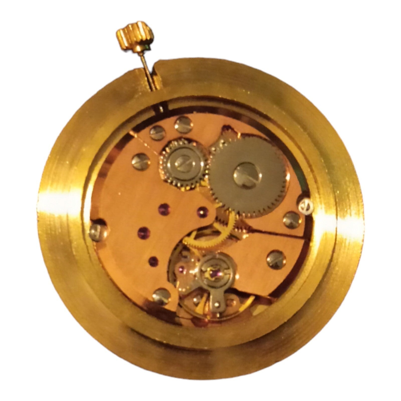 Vintage Cito Taschenuhr minimalistisches goldenes Zifferblatt zum Restaurieren
