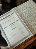 Action au porteur CINEMA MAJESTIC LYON vintage 100 francs certificat ancien