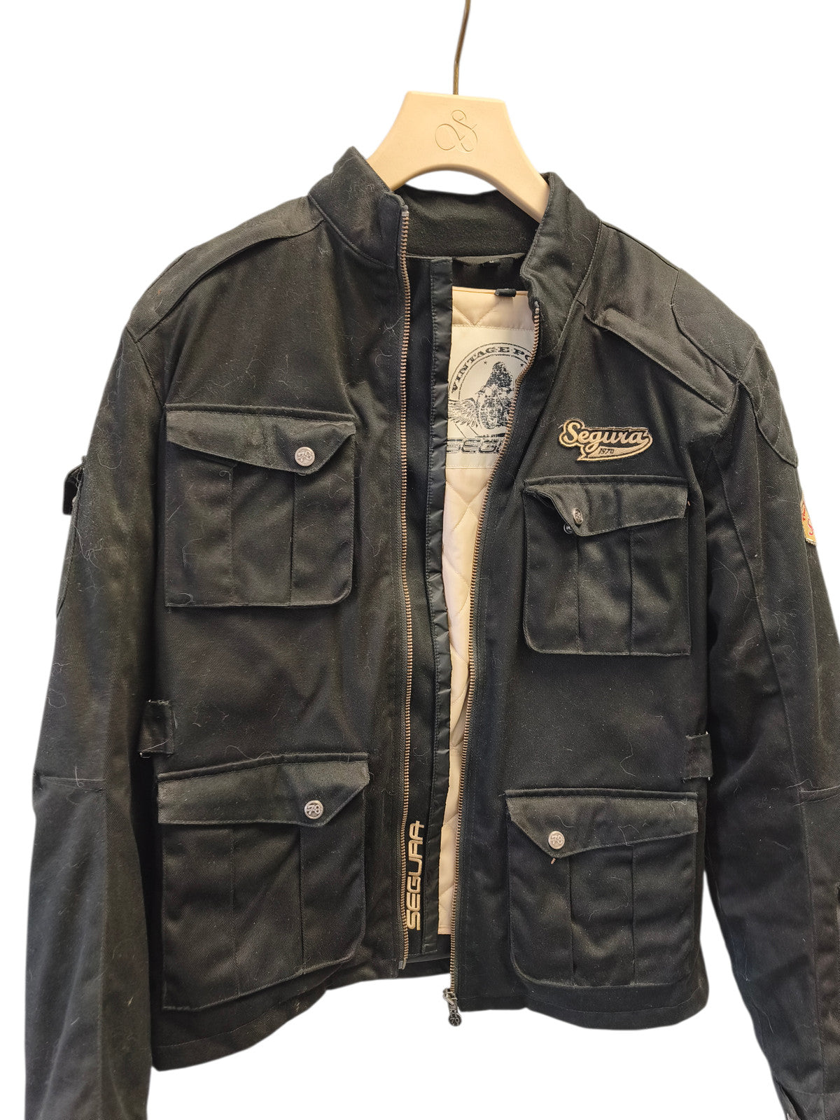 Blouson vintage homme Segura taille L ancien veste rétro collection motard