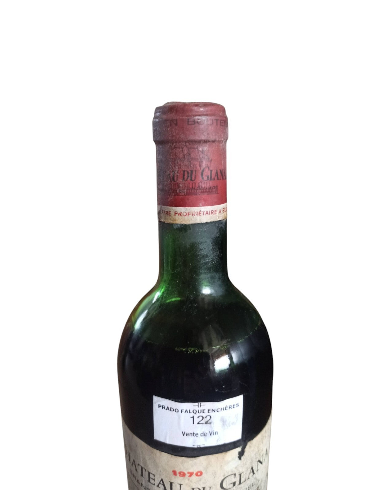 Bouteille vin Château du Glana 1970 Saint-Julien Bordeaux ancien