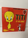 Vinyle 33 tours ancien Titi et ses amis disque rétro collection enfants vintage