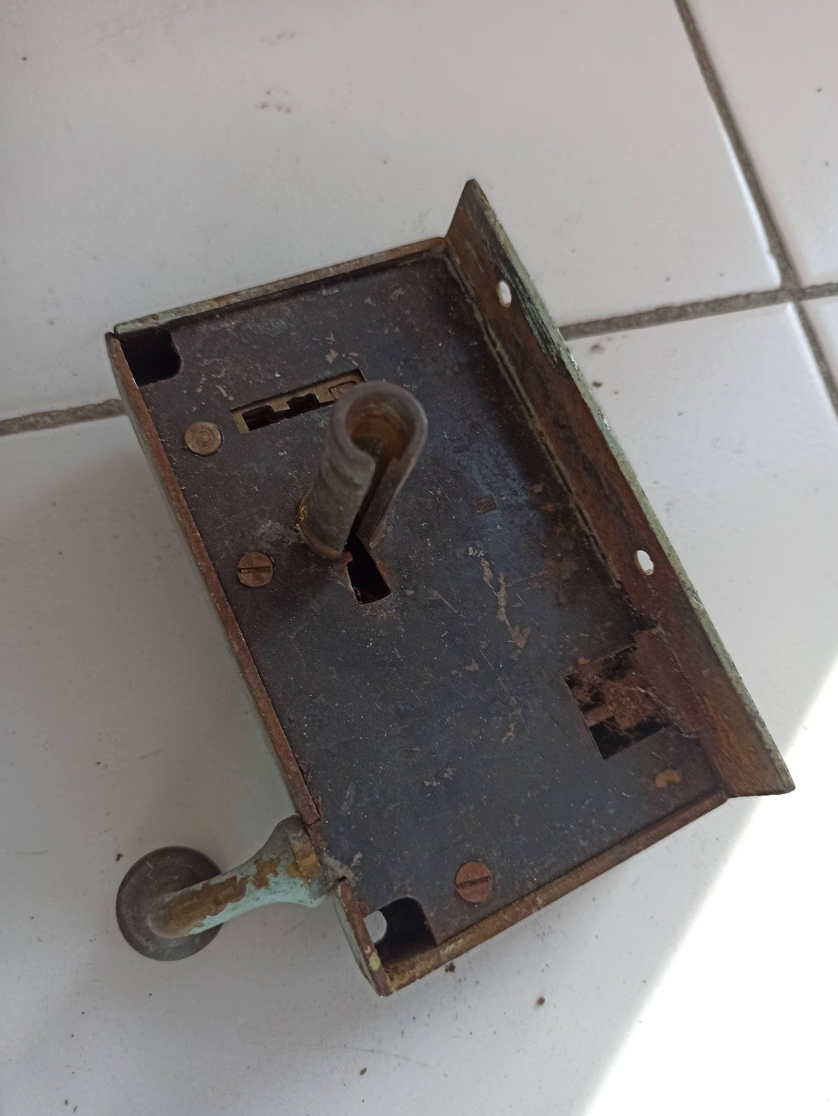 Ancienne serrure vintage de château ou manoir marque Ancienne gros modèle collec