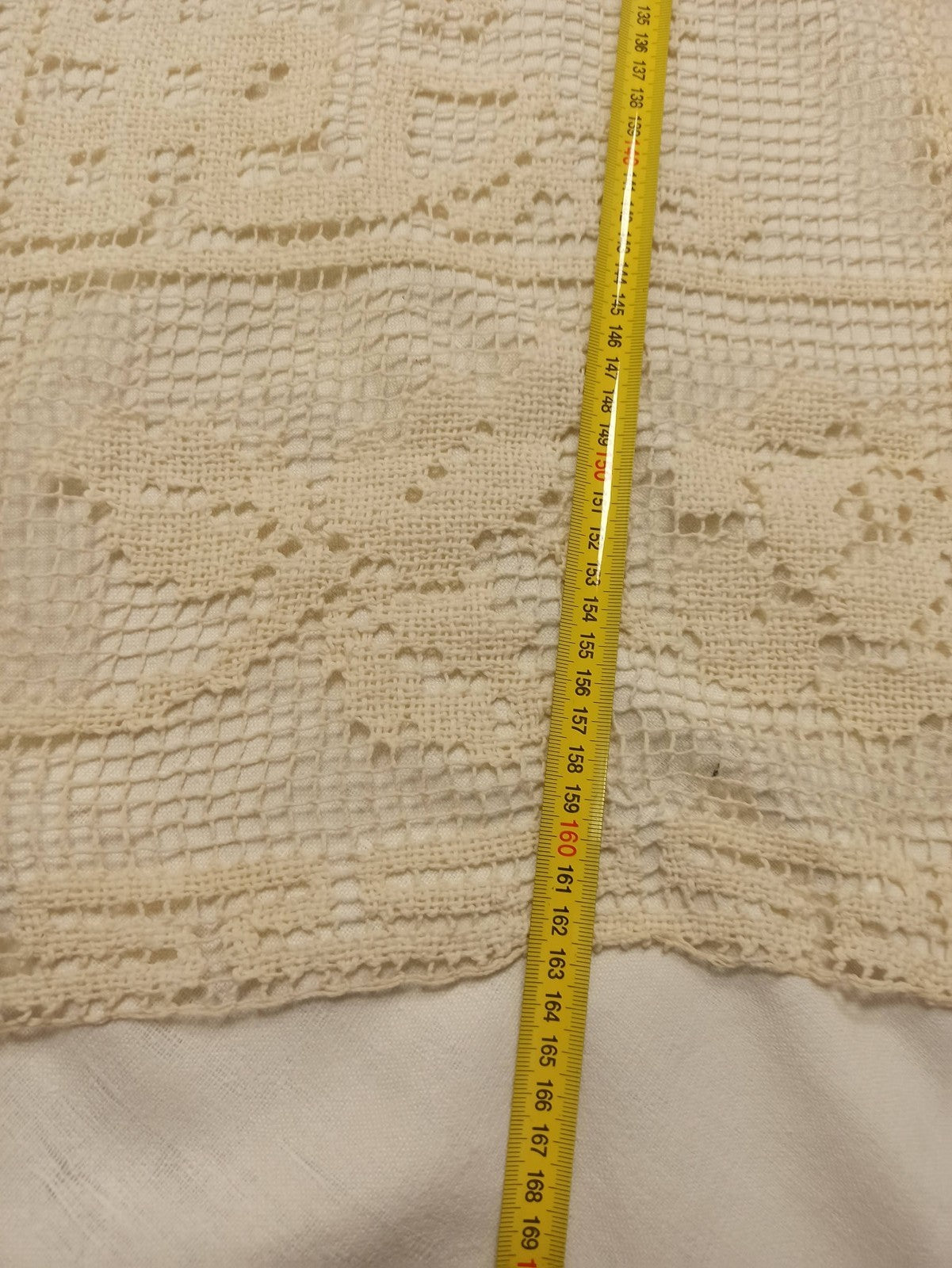 Rare set de linge de table ancien brodé dentelle crochet fin XIXe vintage