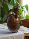Carafe Jaguar vintage style précolombien Pérou, années 1950, fait main