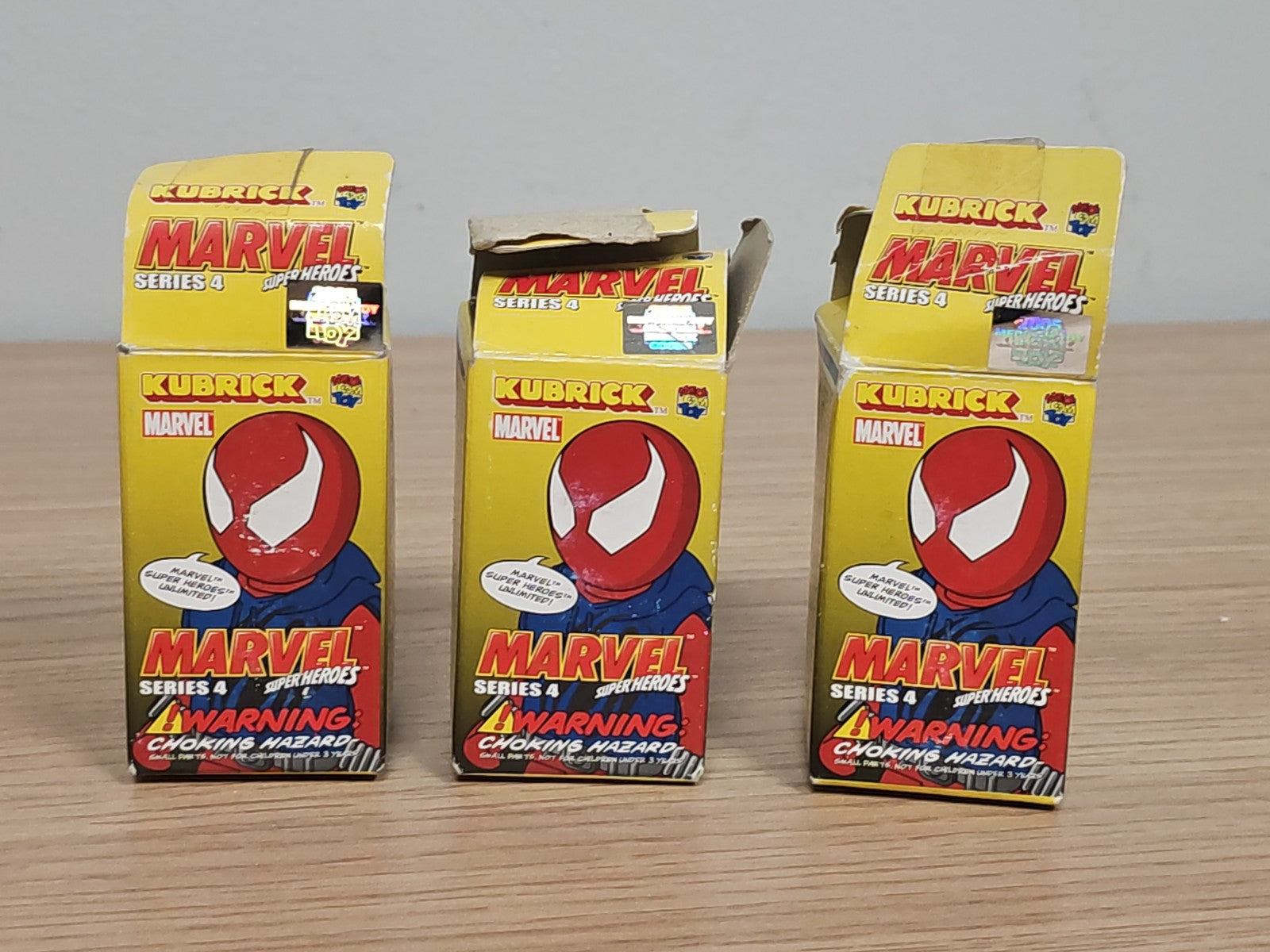 Lot 3 figurines Marvel Medicom Kubrick Series 1 S1 mini personnages articulés