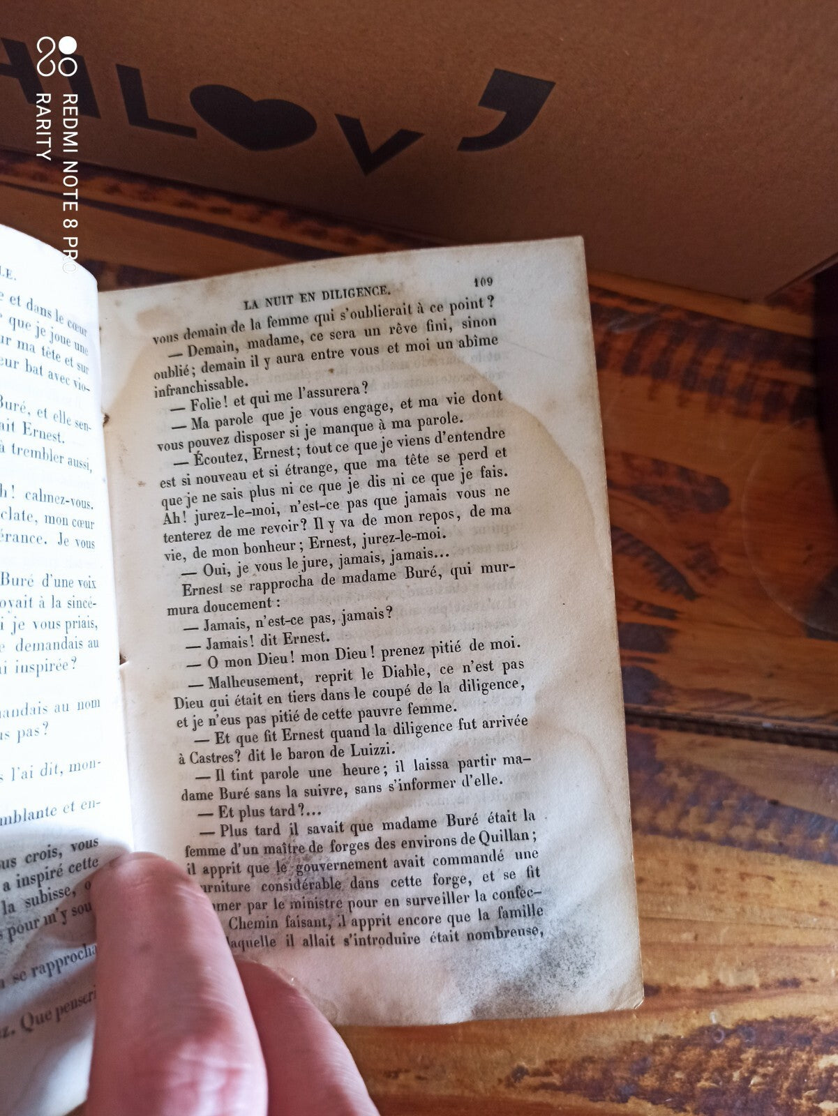 Livre ancien Les Mémoires du Diable F. Soulié Tome I 1846 reliure d'époque