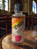 Mignonnette vintage Fraise ancienne, flacon arôme naturel, étiquette rétro