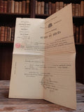 Acte de décès ancien Marseille 1940s document officiel vintage état civil