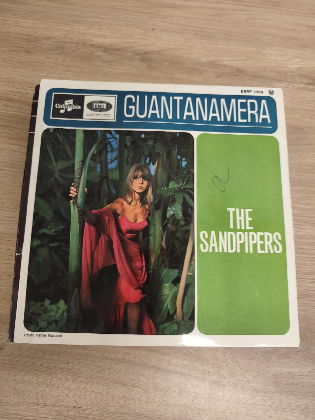 Vinyle 45 tours The Sandpipers Guantanamera pochette couleur Columbia EMI