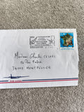 Lettre affranchie France 1991 timbre 2,30F carte Institut Géographique