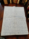 Lettre manuscrite ancienne 1950 Dakar Vernette vintage écriture bleue collection