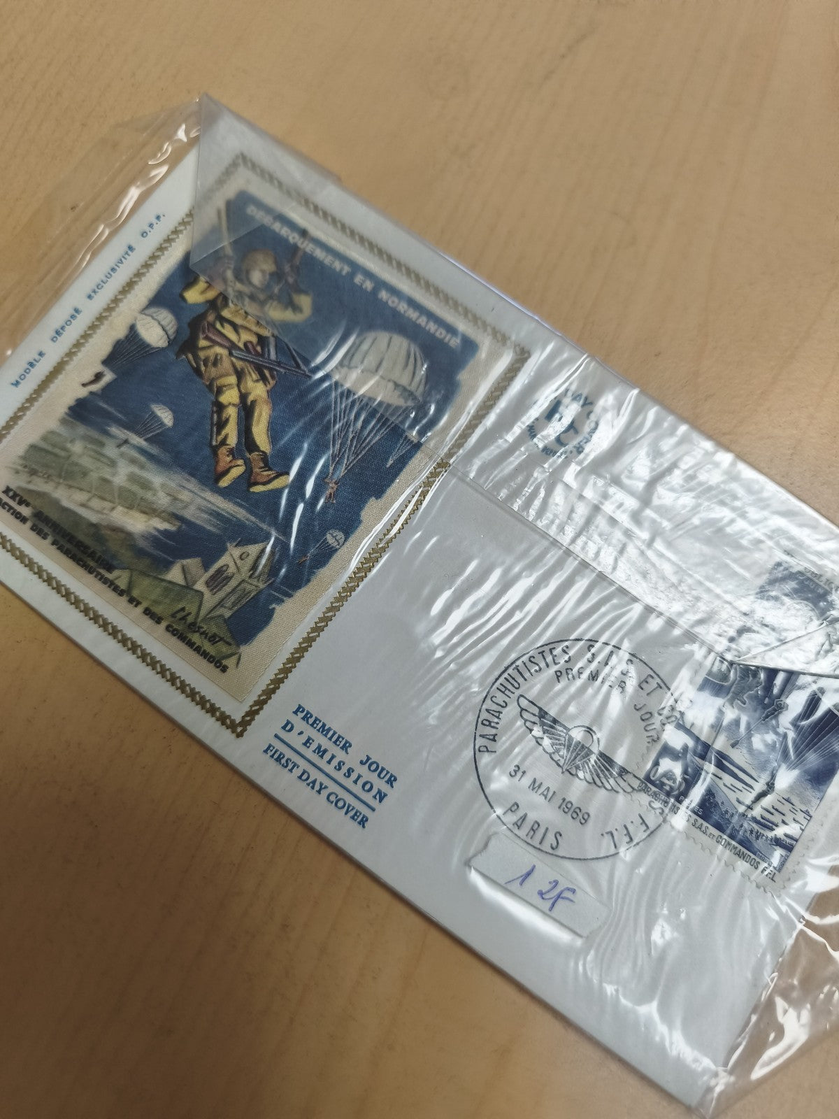Enveloppe Premier Jour Débarquement Normandie 1969 Paris philatélie FDC