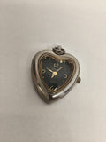 Montre pendentif vintage cœur Alexi quartz non testée en l’état rétro