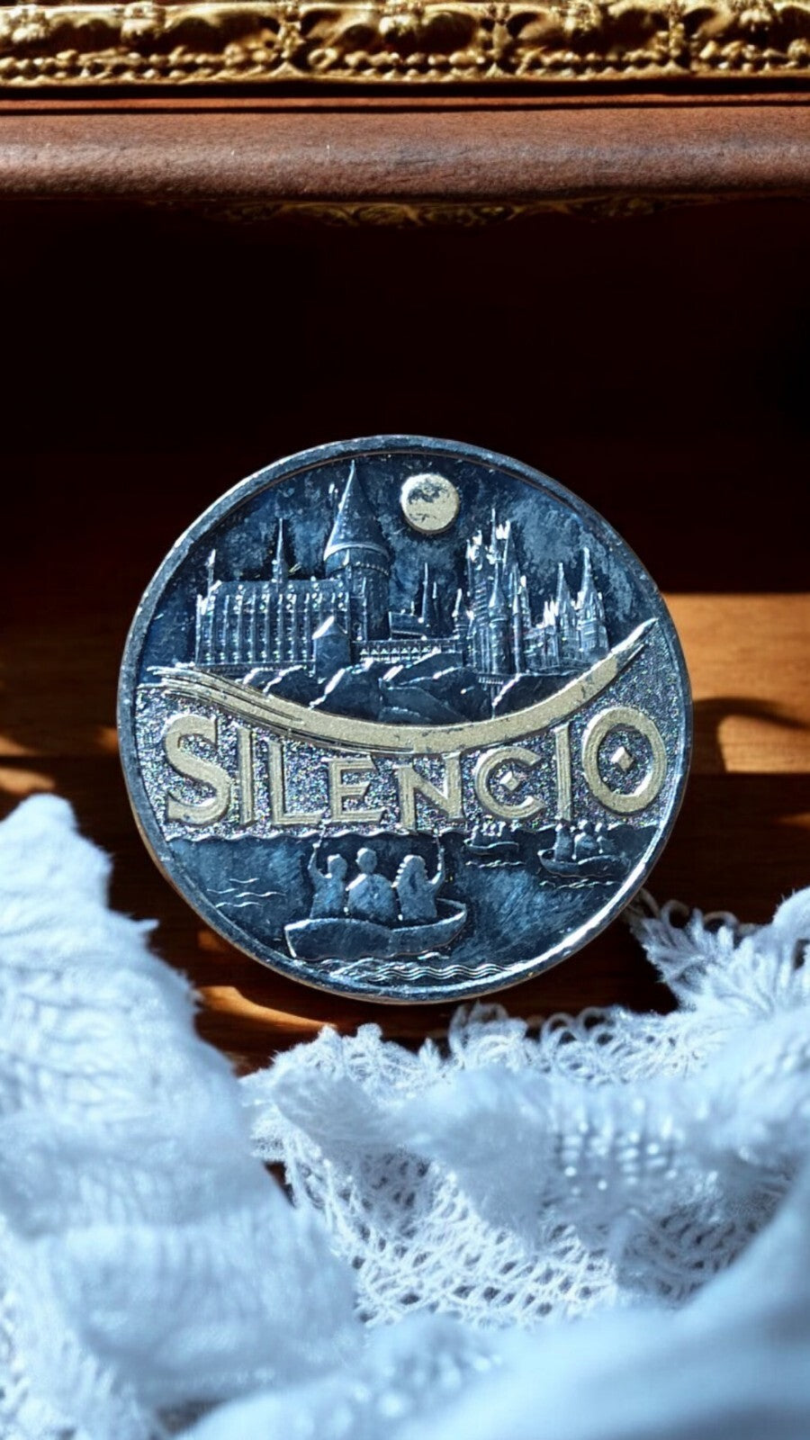 Pièce Monnaie de Paris Harry Potter Silencio dorée château Poudlard rare