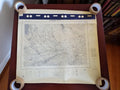 Carte ancienne Martigues N°7-8 France vintage plan topographique plié