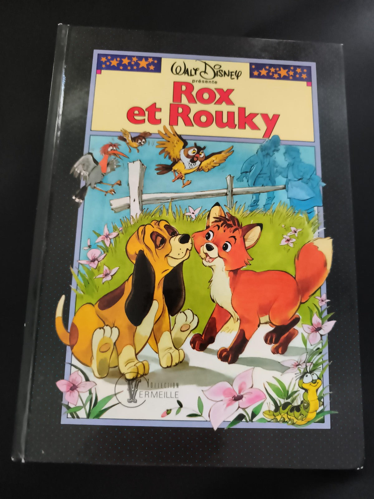 Livre Walt Disney Rox et Rouky Collection Vermeille couverture rigide illustrée
