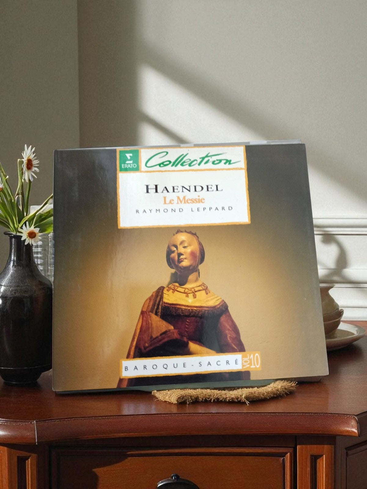 Vinyle classique vintage Haendel Le Messie Erato Collection baroque sacré