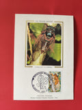 Carte postale philatélie La Cigale Rouge timbre France entomologie nature