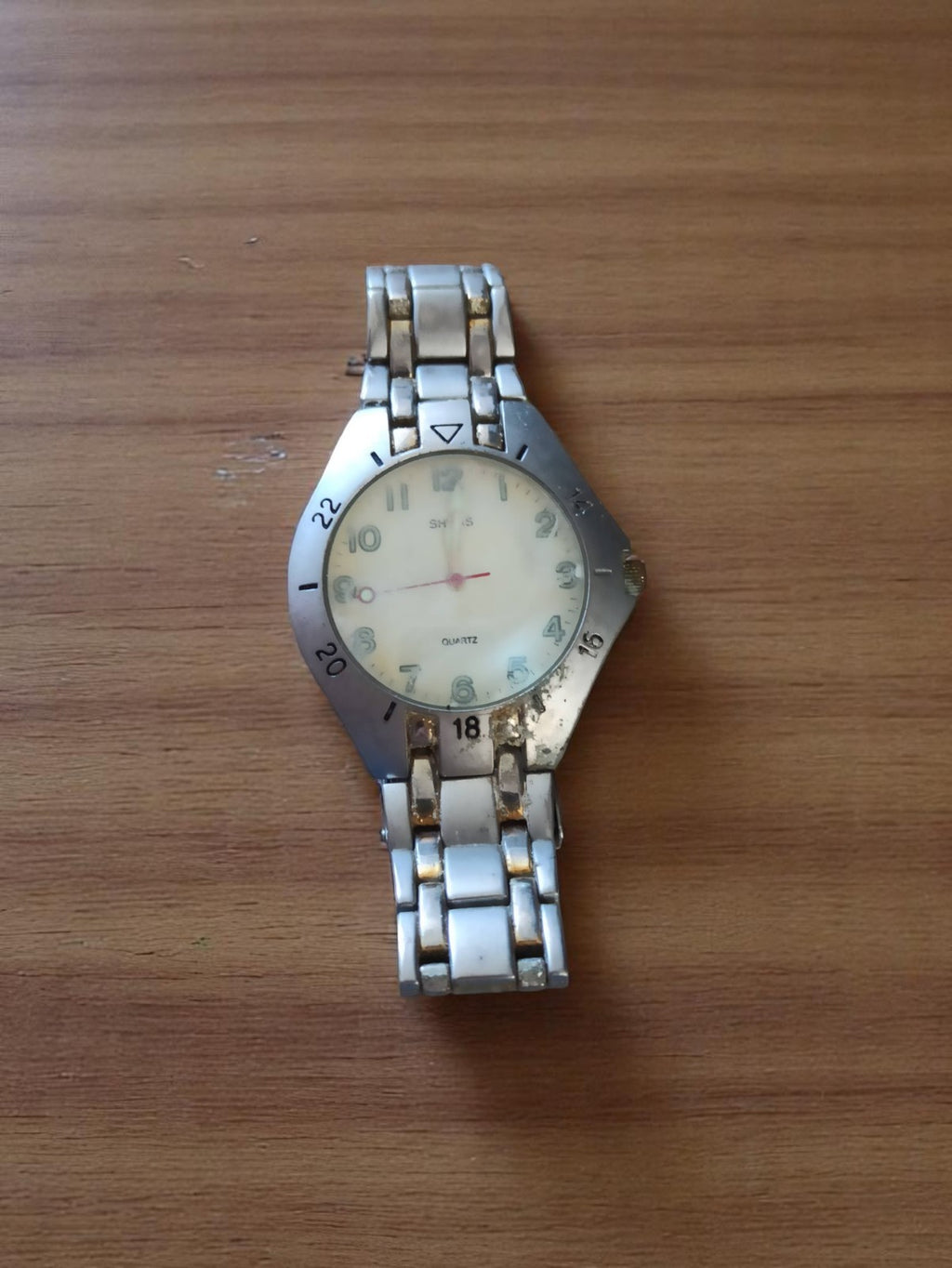 Montre femme vintage Shivas quartz rétro, bracelet métal, non testée