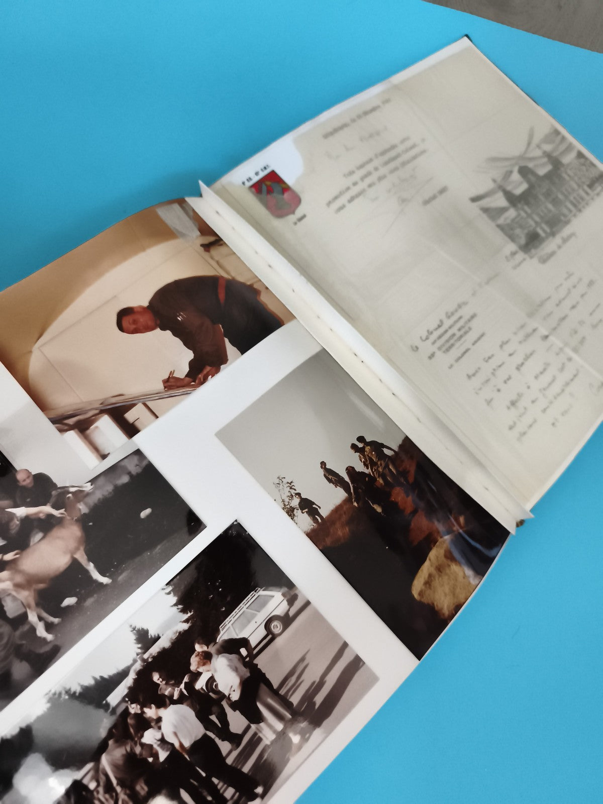 Album photos militaires ancien, classeur photographies soldats, noir & blanc vin