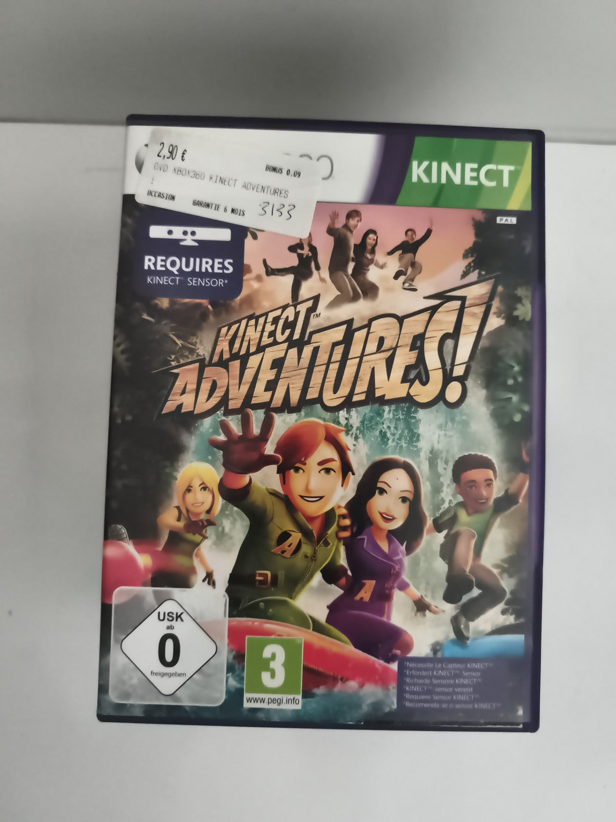 Jeu Xbox 360 Kinect Adventures! compatible Kinect, Microsoft, PAL