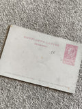 Enveloppe-lettre Belgique 10c philatélie oblitérée timbre imprimé rouge
