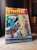 Magazine Tintin Vintage années 80, couverture BD, illustrations rétro