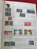 Lot de timbres internationaux variés, différents motifs et couleurs, d'occasion